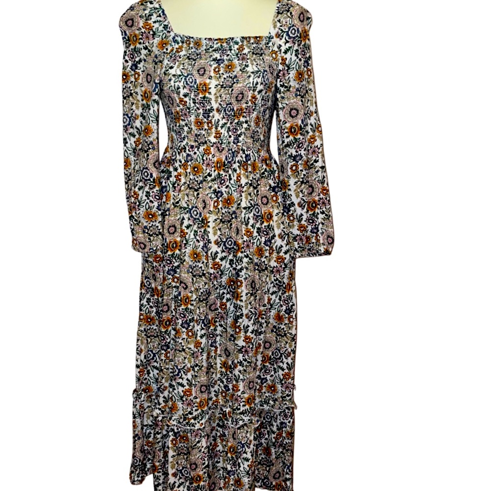 Natural Life Floral Cottagecore Prairie Dress Sz Small